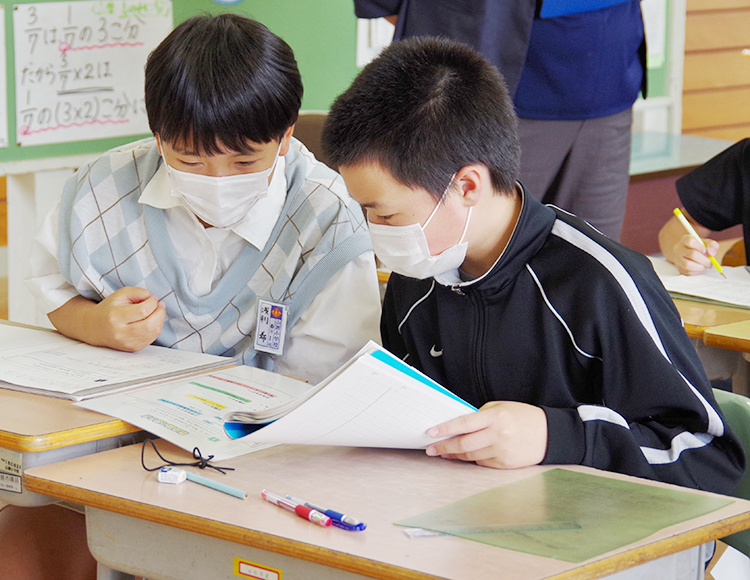 山瀬小学校　授業の様子