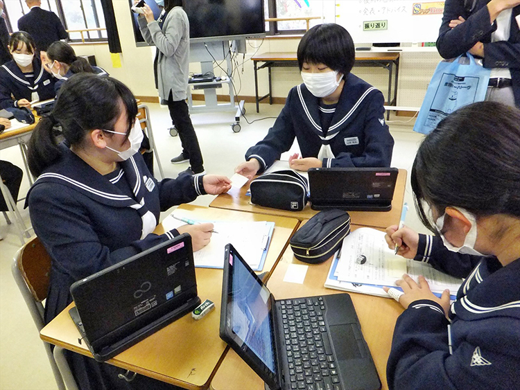 下川沿中学校　授業の様子