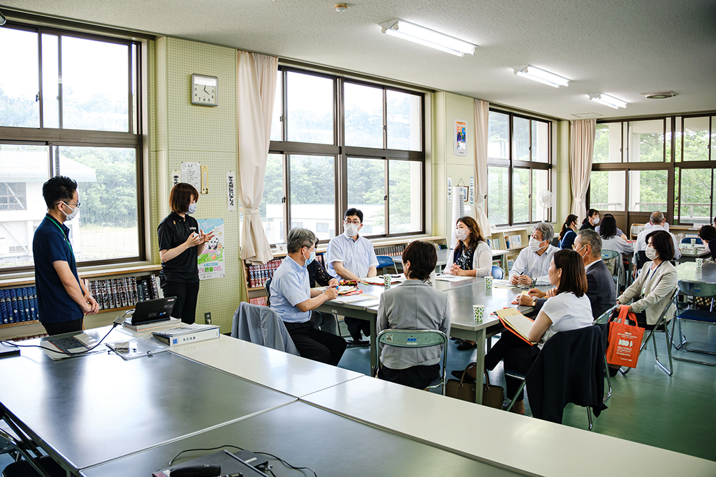 北陽中学校公開授業の様子