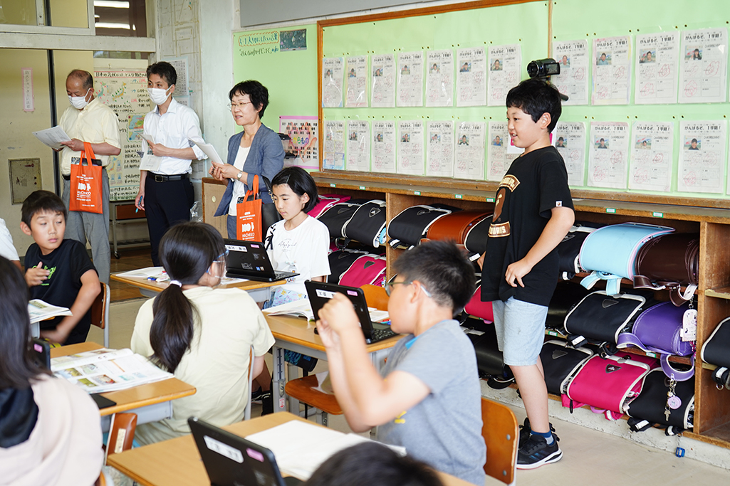 城南小学校公開授業の様子